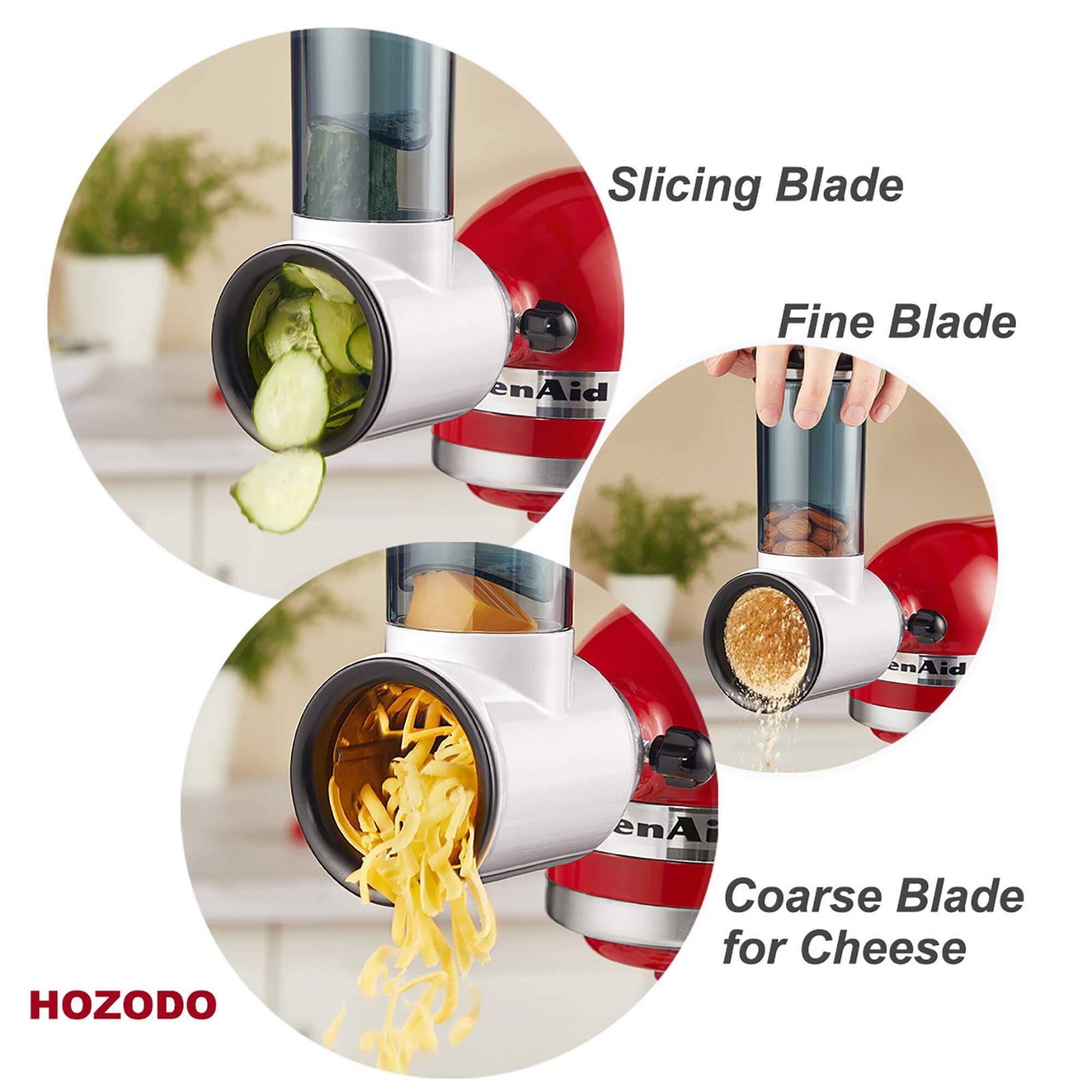 Slicing Blade  
Fine Blade  
enAid  
HOZODO  
Coarse Blade for Cheese