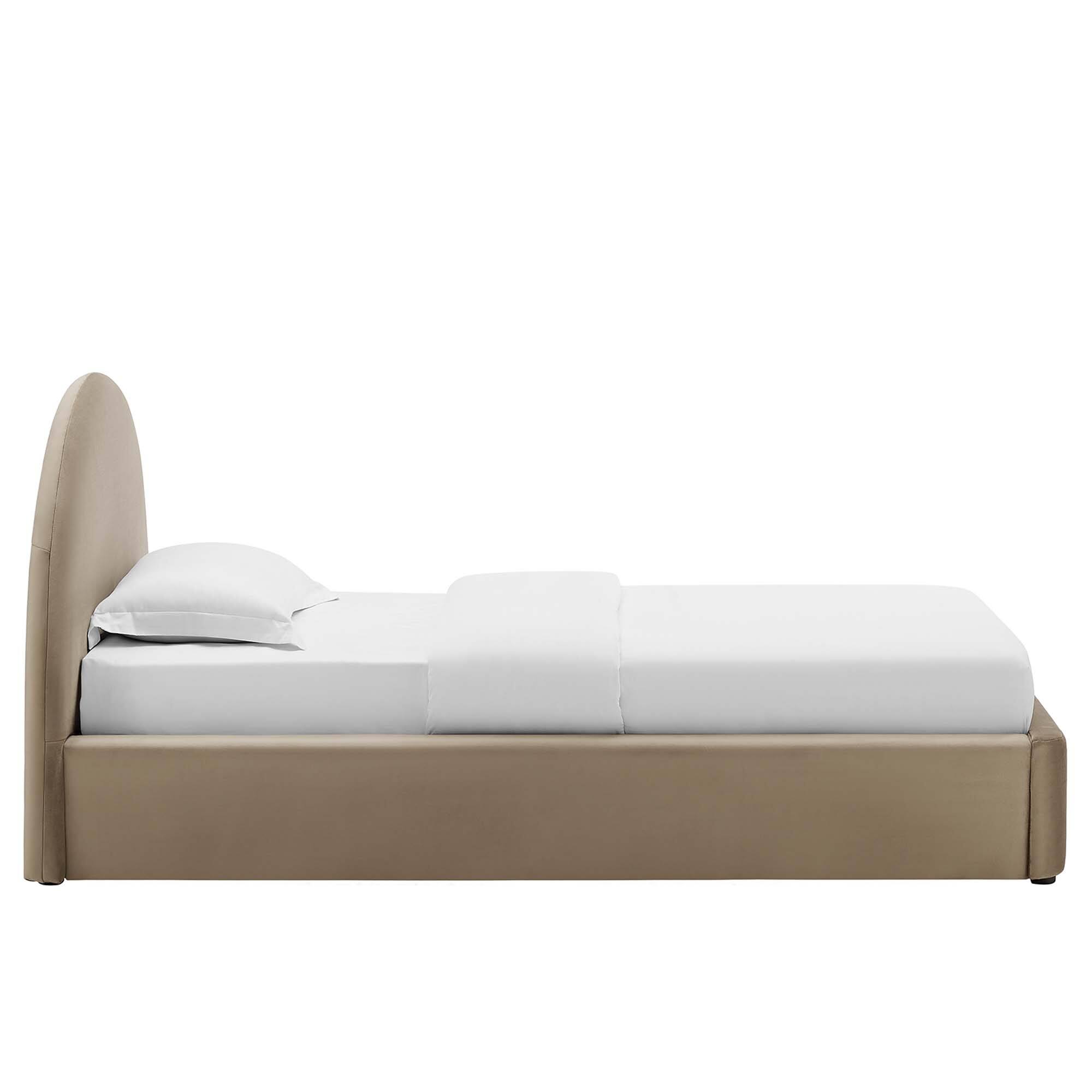 Alt View 2. Modway - Liva Performance Velvet King Bed - Blue.
