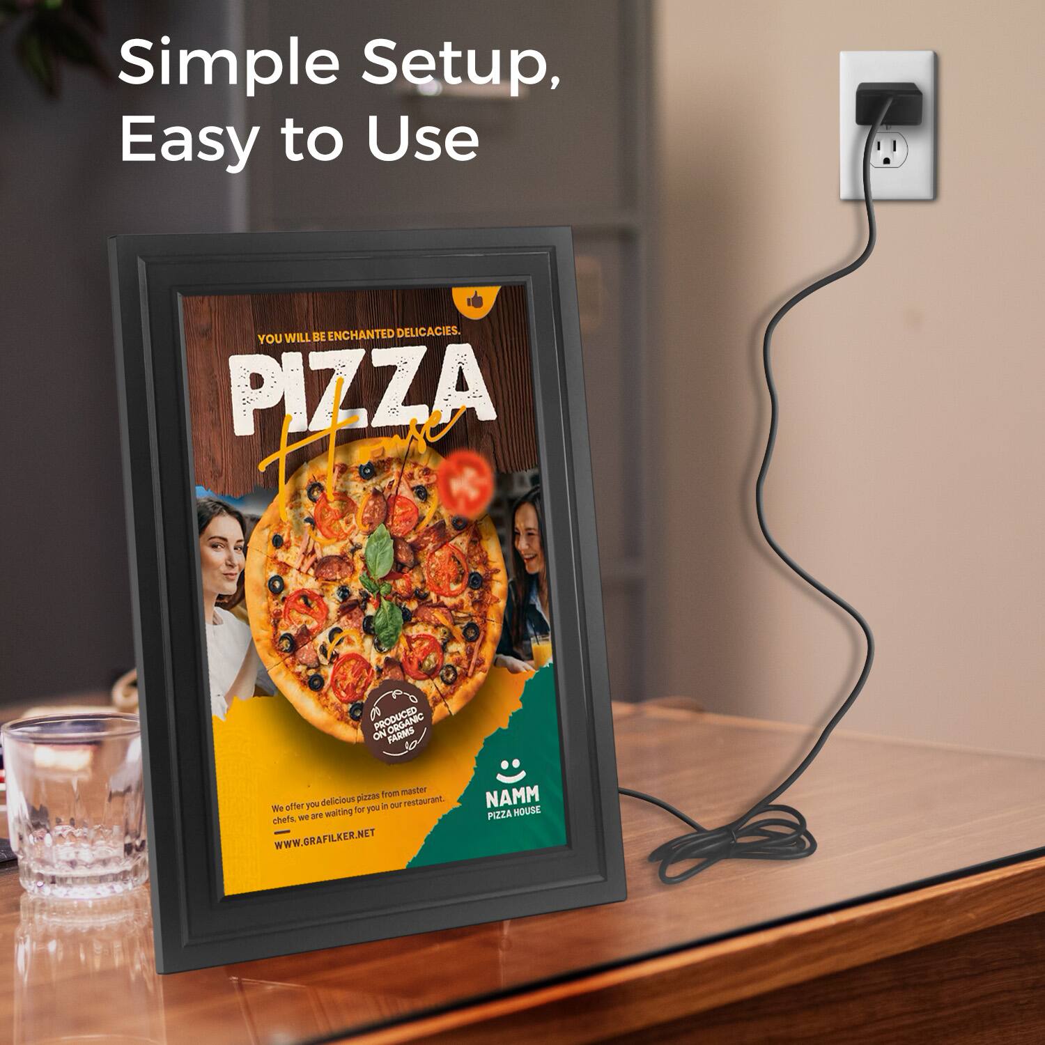 Simple Setup, Easy to Use

WILL BE ENCHANTED DELICACIES. YOU PIZZA

We offer you delicious pizzas from master chefs. We are waiting for you in our restaurant! WWW.GRAFILKER.NET

NAMM PIZZA HOUSE