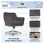 The Ashland Home Office Chair is designed to provide comfort and functionality for your workspace. It features a durable fabric with stylish tufting, low profile arms that fit most desks, and large diameter 360 swivel casters for easy movement. The chair is also designed to be always comfortable, ensuring that you can work for extended periods without feeling discomfort.