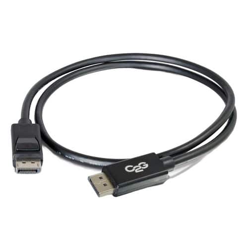 C2G - 54405 35 Feet 8K DisplayPort Cable with Latches - DisplayPort 4K to 8K Cable for Notebook, Monitor, Audio / Vide - Black
