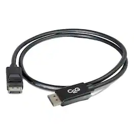 C2G - 54405 35 Feet 8K DisplayPort Cable with Latches - DisplayPort 4K to 8K Cable for Notebook, Monitor, Audio / Vide - Black