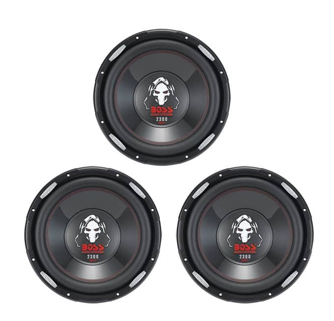 BOSS Audio - 3) NEW BOSS P126DVC 12" 6900W DVC Car Audio Power Subwoofers Subs Woofers 4 Ohm - Black