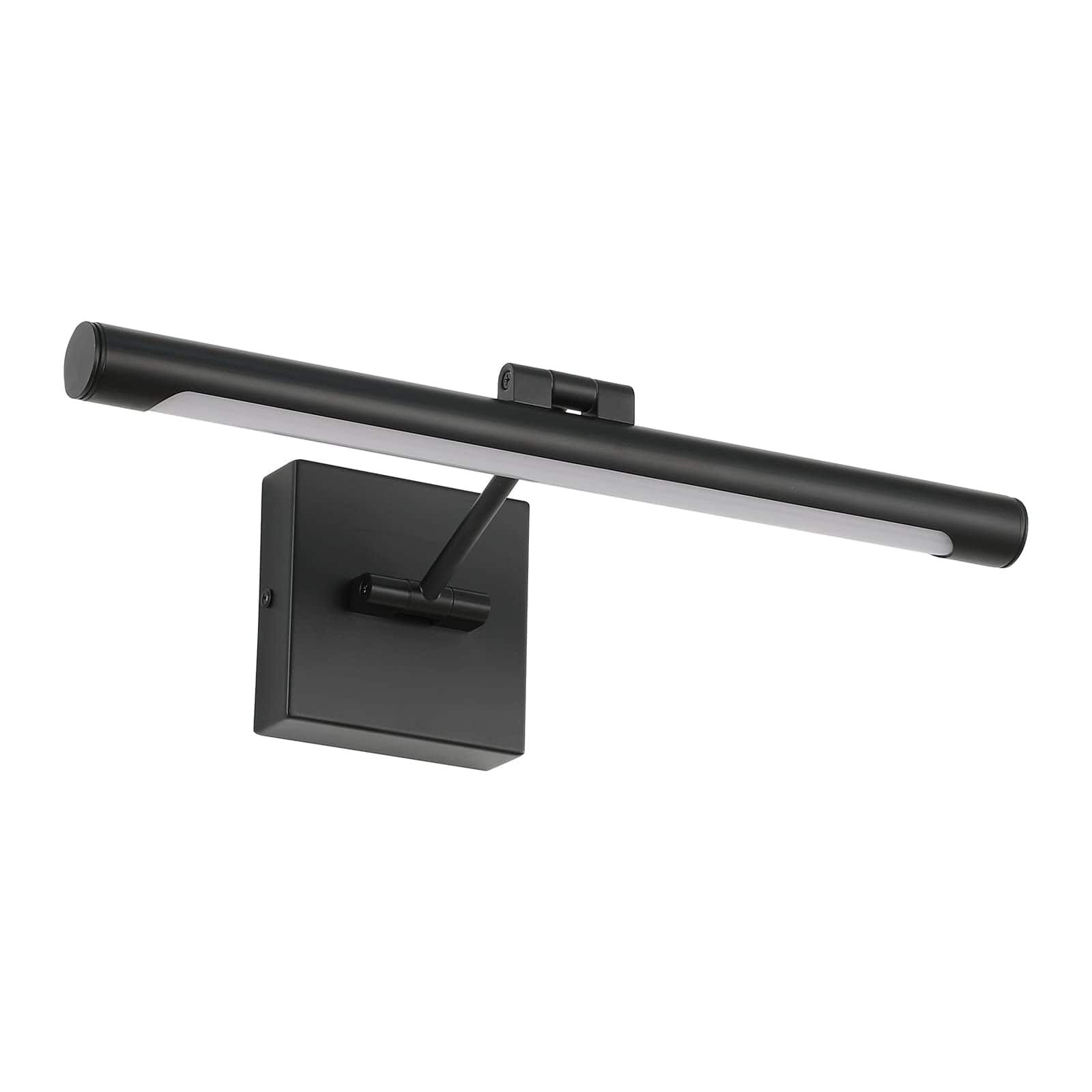 TECH SAFARI - Led Picture Light Fixtures Inches Long Modern Wall Lamps With Rotatable Lighting Tube Frame Lights For Pain - Black Non-Dimmable 16.53" Long