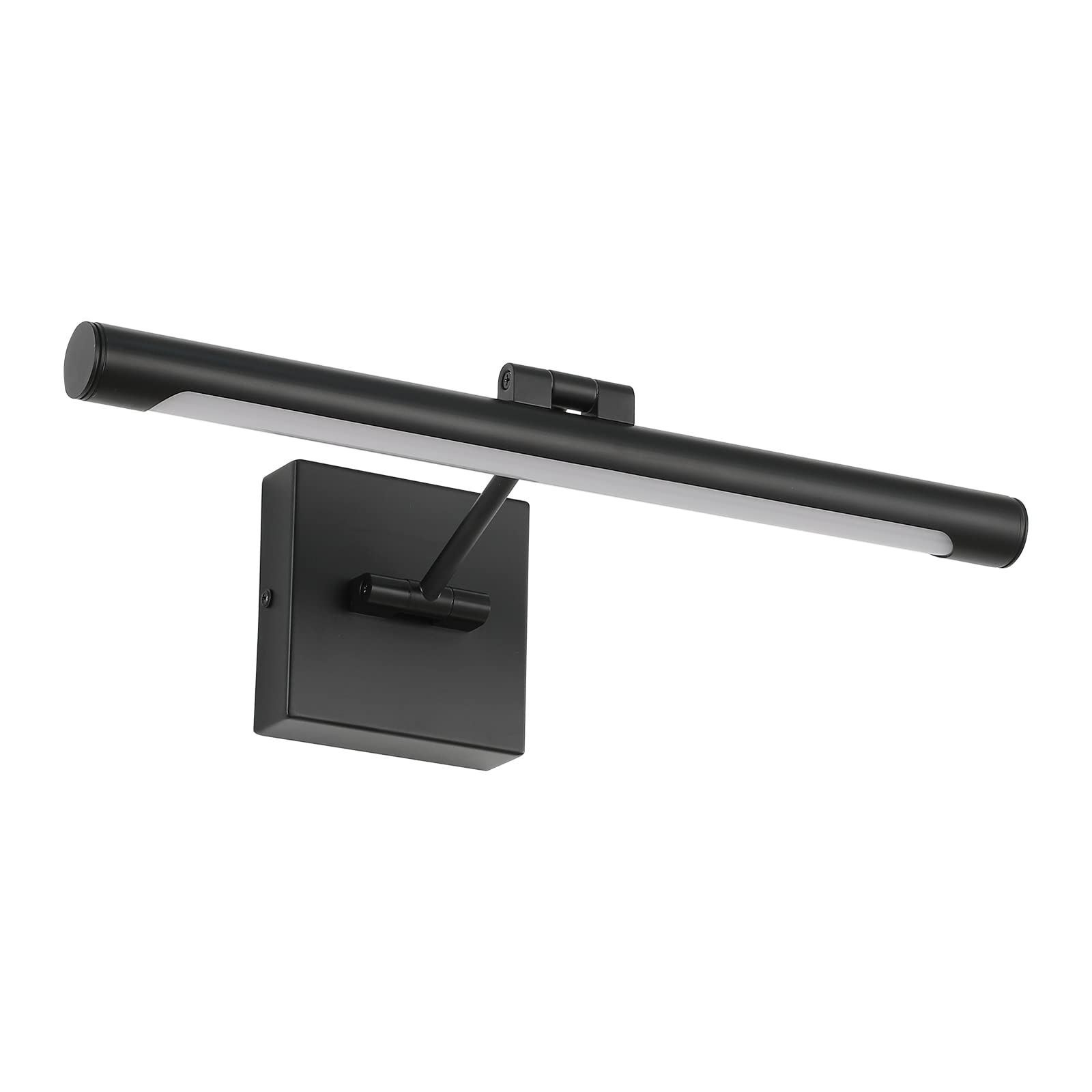 TECH SAFARI - Led Picture Light Fixtures Inches Long Modern Wall Lamps With Rotatable Lighting Tube Frame Lights For Pain - Black Non-Dimmable 16.53" Long