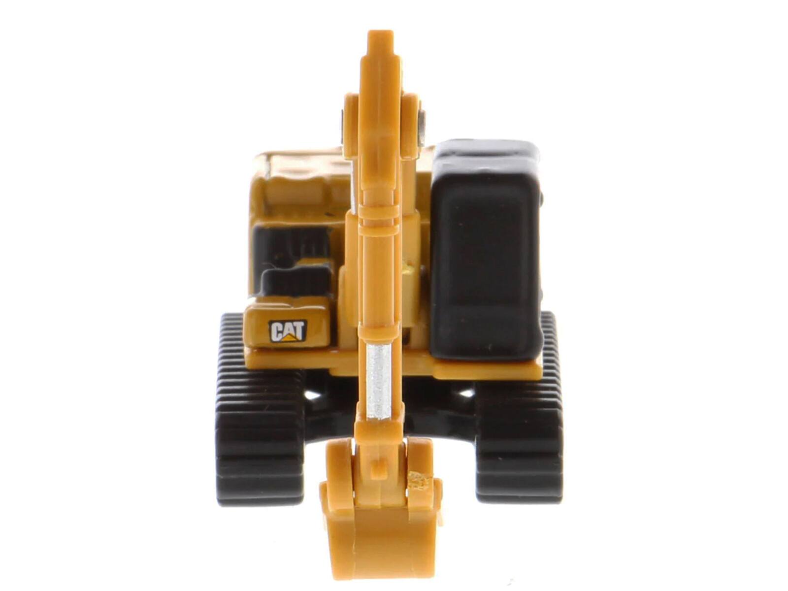 Left. Diecast Masters - CAT Caterpillar 320 Hydraulic Excavator Yellow "Micro-Constructor" Series Diecast Model by Diecast Masters - Yellow .