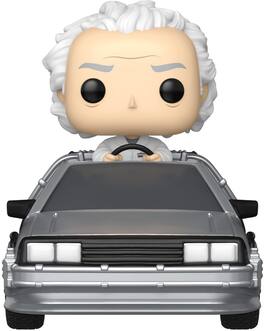 Funko - POP! Rides Deluxe: Back to the Future - Doc with Time Machine - COLLECTIBLES - Multicolor