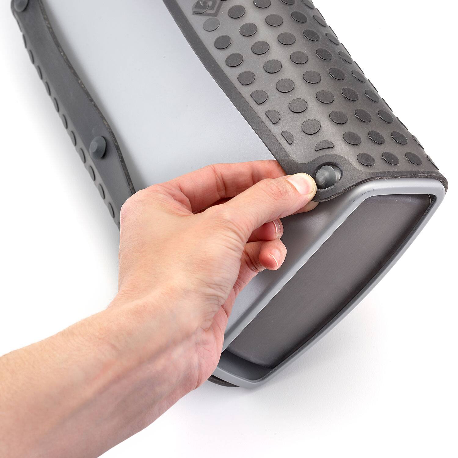 Alt View 3. Polder - Fold Away Dish Rack - Gray.
