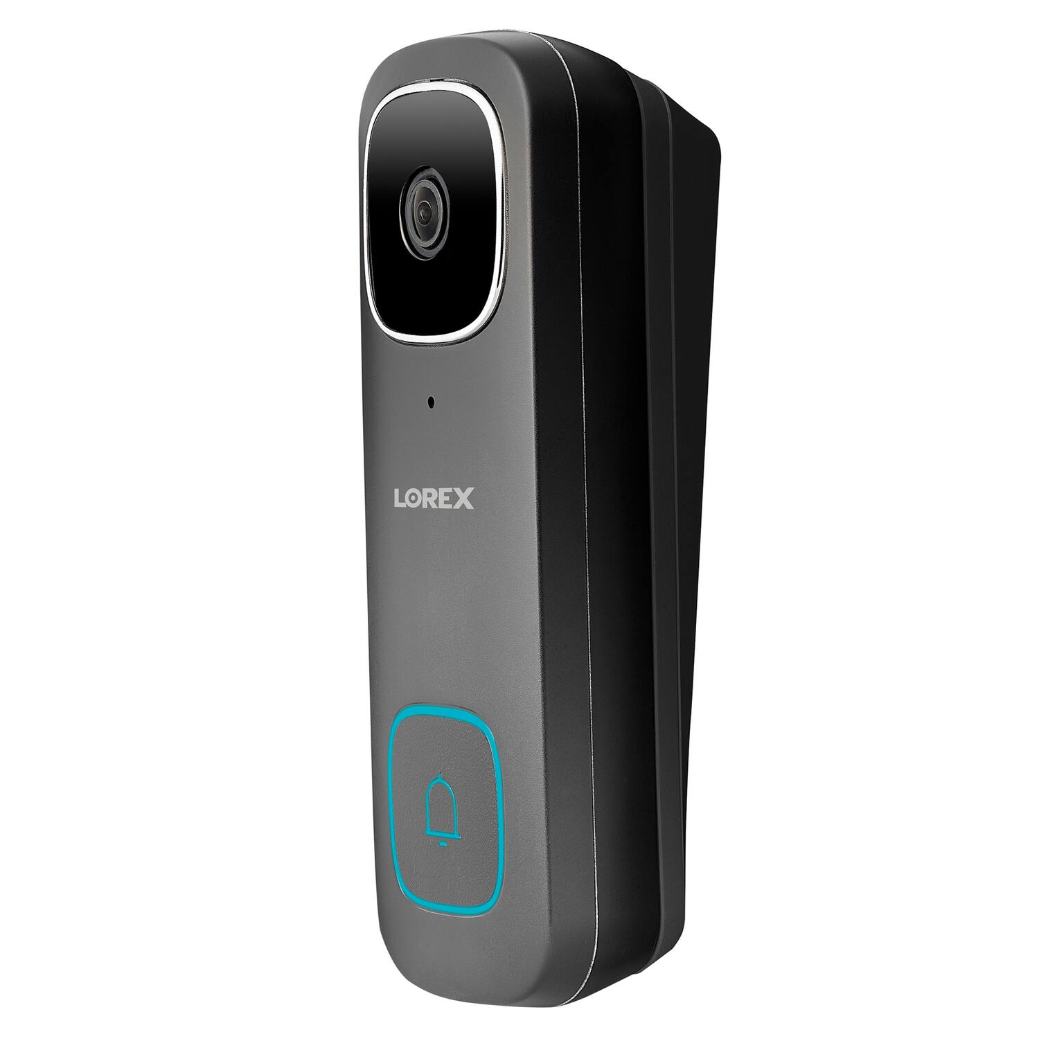Alt View 5. Lorex - 2K QHD Wired Smart Video Doorbell with Person Detection - Black.