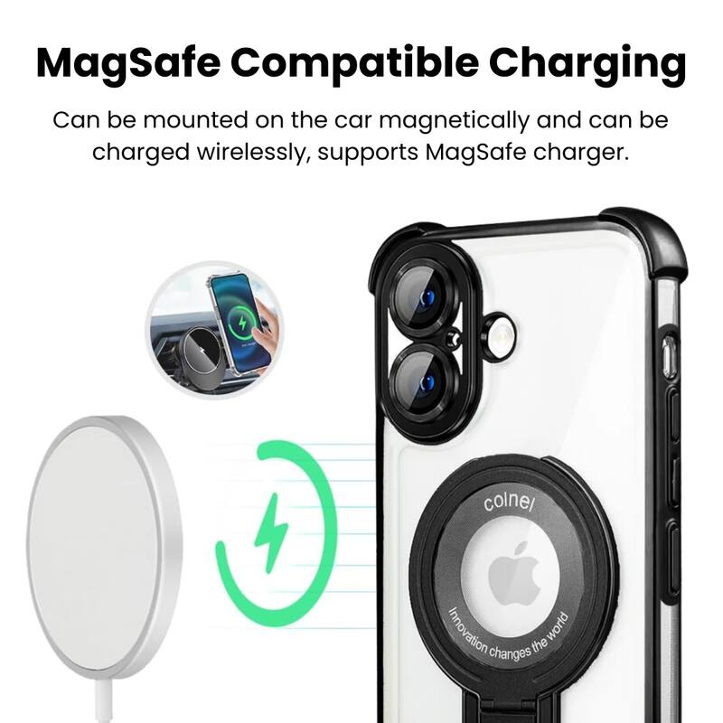 MagSafe Compatible Charging

Can be mounted on the car magnetically and can be charged wirelessly, supports MagSafe charger.

colne/ Innovation changes the world