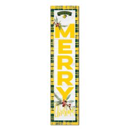 Jardine - SUNY Brockport Golden Eagles 12'' x 48'' Outdoor Merry Christmas Leaner - White
