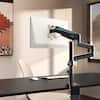 Front. Eureka Ergonomic - Adjustable Gas Spring Single Monitor Desk Mount for Screens 13"-32" - Black.