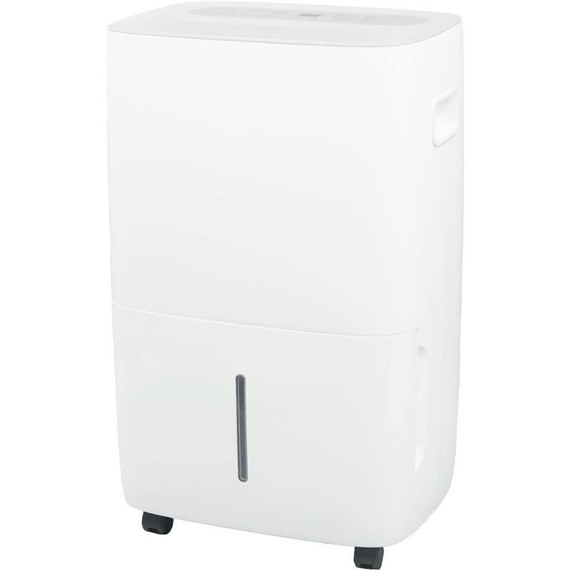 Angle. Edendirect - 25 pt. Quiet Dehumidifier in. White with with Bucket for Home, Basement, with Auto Defrost, 24H Timer.