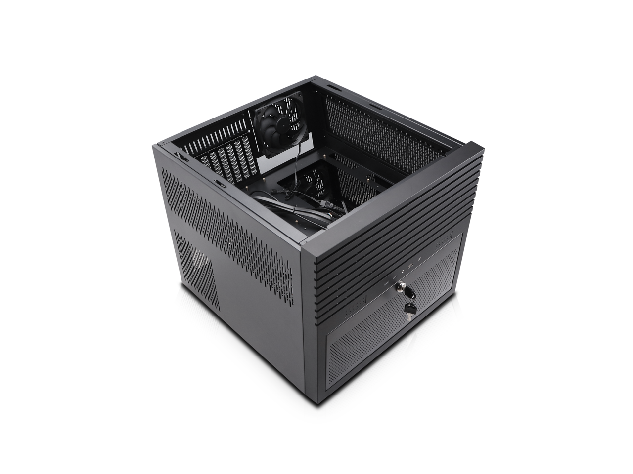 Alt View 9. Rosewill - Rosewill HEARTH NAS PRO 12x3.5"/6x2.5" E-ATX Server Chassis, 5x120mm Fans, 240mm AIO, USB-C - Black.