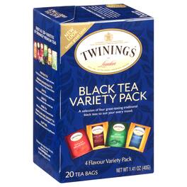 Twinings - Black Tea Variety Pack - Case Of 6 - 20 Bags