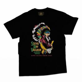 PopMarket - Stevie Ray Vaughan - Stevie Ray Vaughan - 1987 Vintage Tour - Heavy Cotton T-Shirt - XL Black - APPAREL - Multicolor