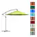 Alt View 14. Nature Spring - 10-Foot Cantilever Offset Patio Umbrella - Lime Green.