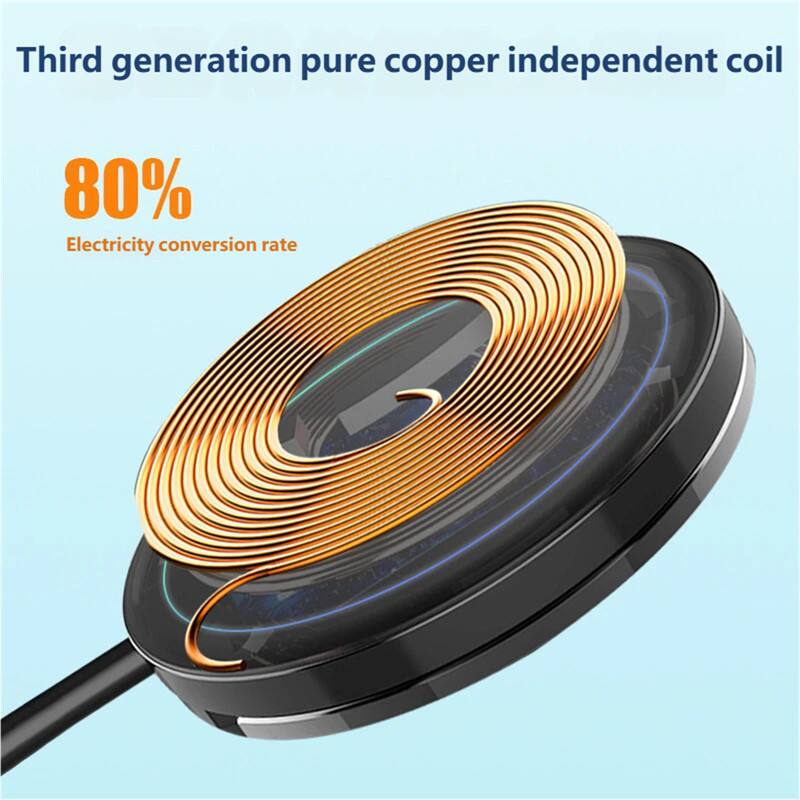 Third generation pure copper independent coil  
80% Electricity conversion rate