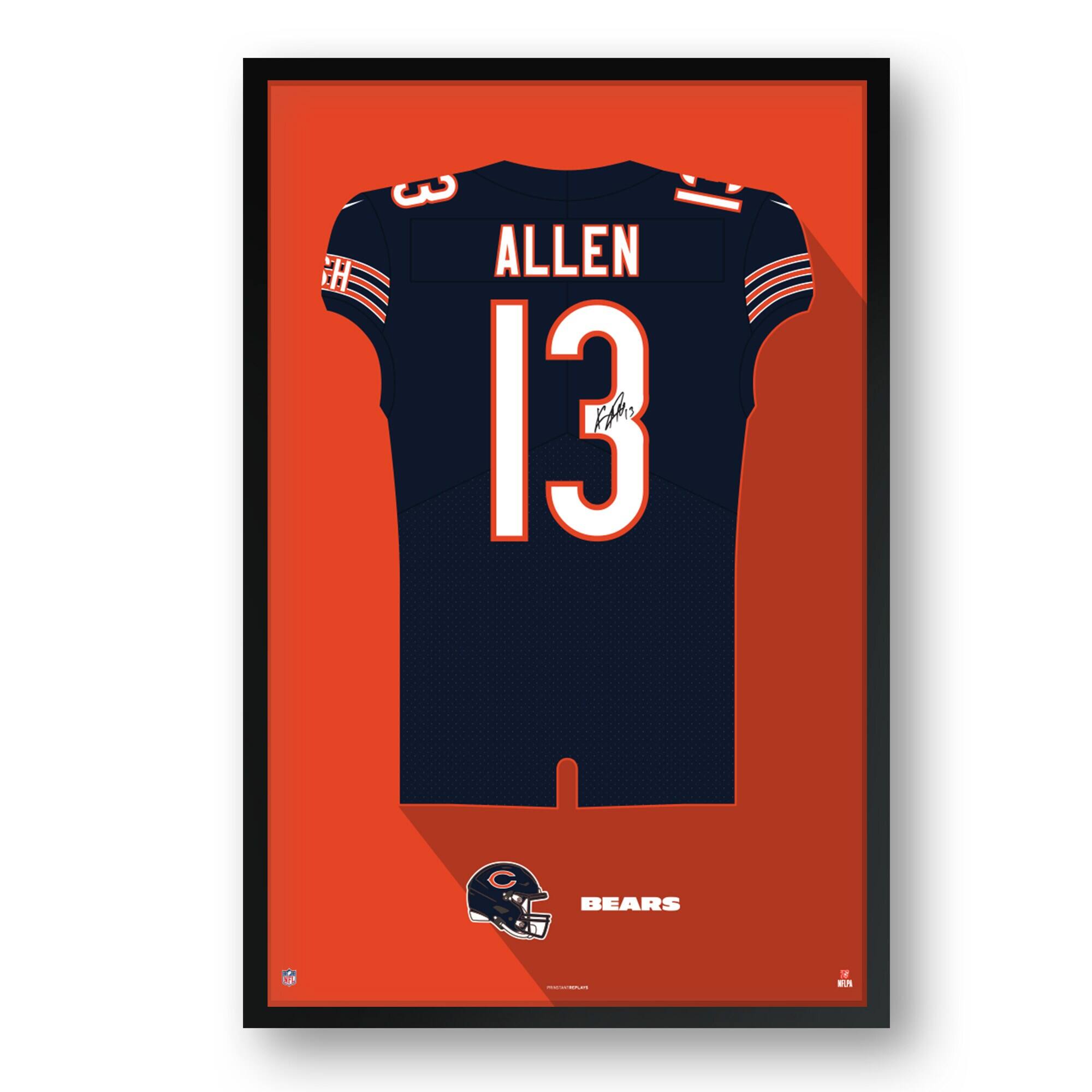 Keenan Allen Chicago Bears 14" x 20" Framed Jersey Art Print