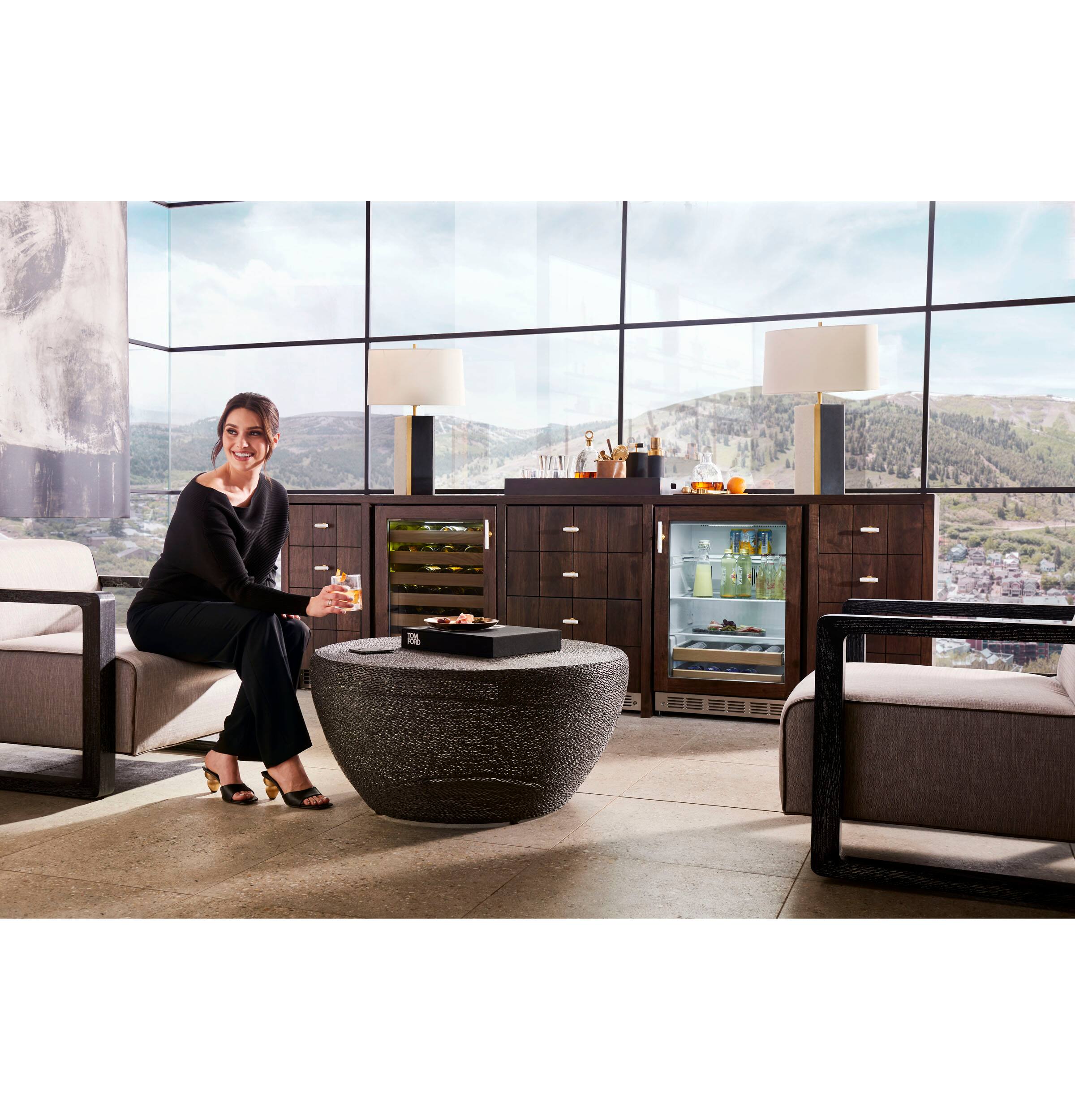 Alt View 24. Monogram - 5.0 Cu.Ft. Built-In Compact Refrigerator with Adjustable Temperature Control - Custom Panel Ready.