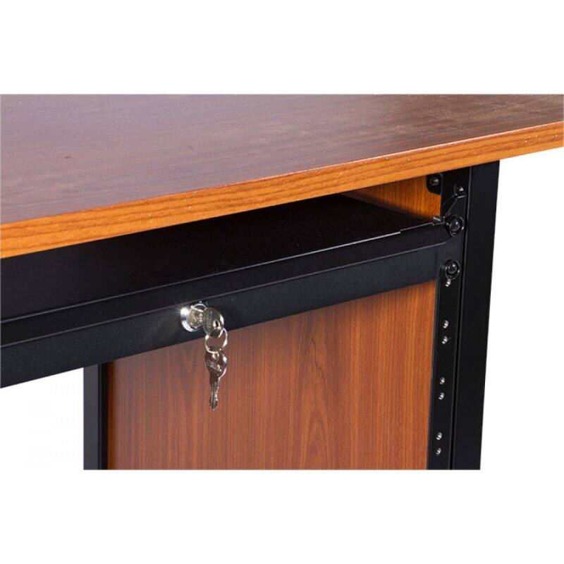Alt View 1. On Stage Stands - OnStage RDLS1000 1U Locking Rack Drawer, Shallow (RDLS 1000) - Black.