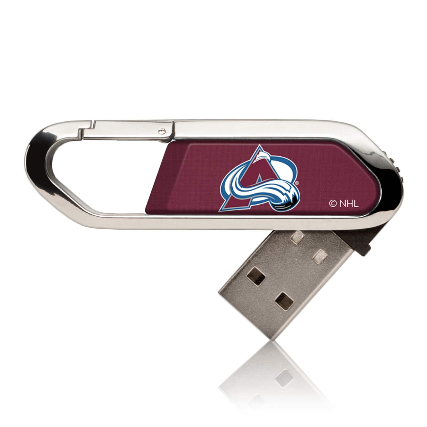 Keyscaper - Colorado Avalanche Clip USB Flash Drive-16 GB USB-C - Multicolor