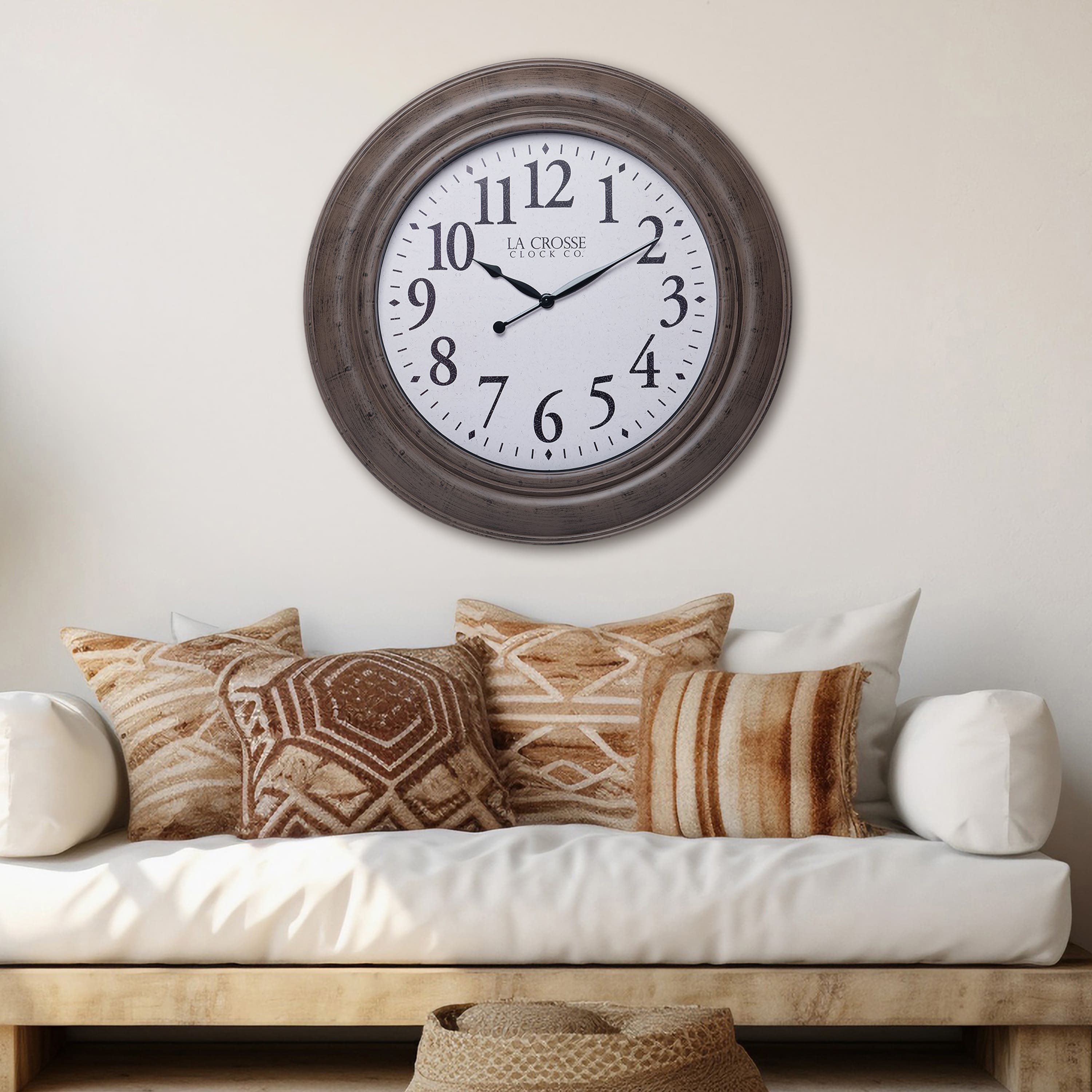 La Crosse Clock Co. 36 Inch Mattison Analog Quartz Wall Clock