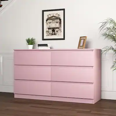 my pink dresser boutique Amazon.com: Spaco Pink Dresser for Bedroom,Modern 6 Drawer Dresser with Deep Drawer,Wide Storage Chest of Drawers,Bedroom Storage Organizer Furniture,TV Stand for Living Room : Home & Kitchen