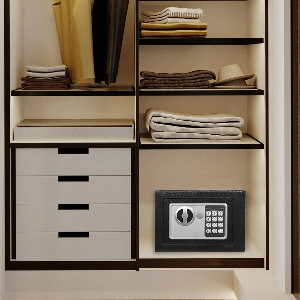 Alt View 10. Winado - Electronic Digital Safe Box Keypad Lock Security Home Office Cash Jewelry Gun - Black.