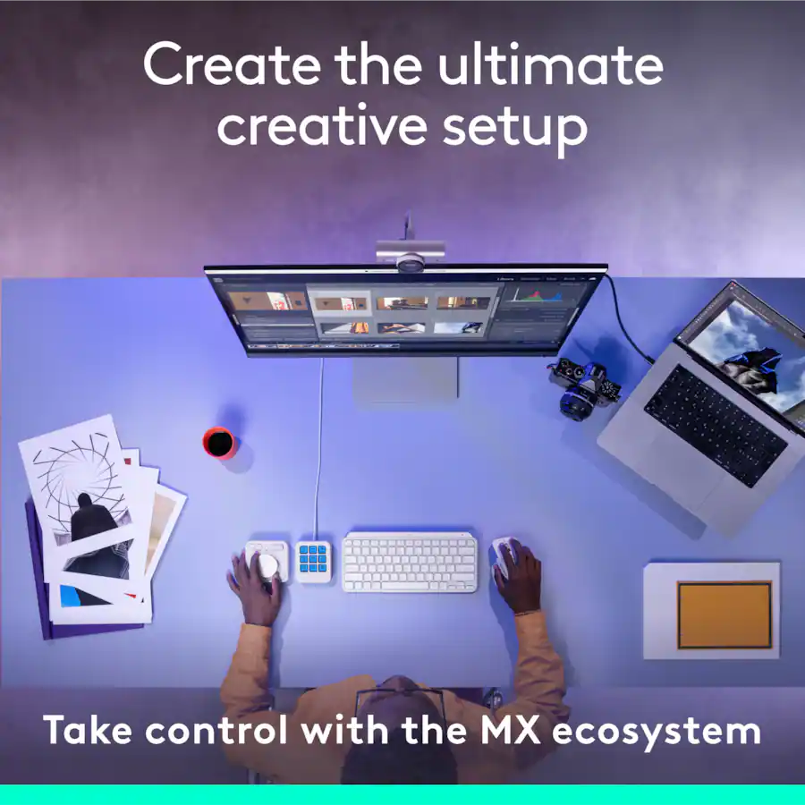 Logitech MX Creative Console Programmable Keypad with 9 Customizable ...