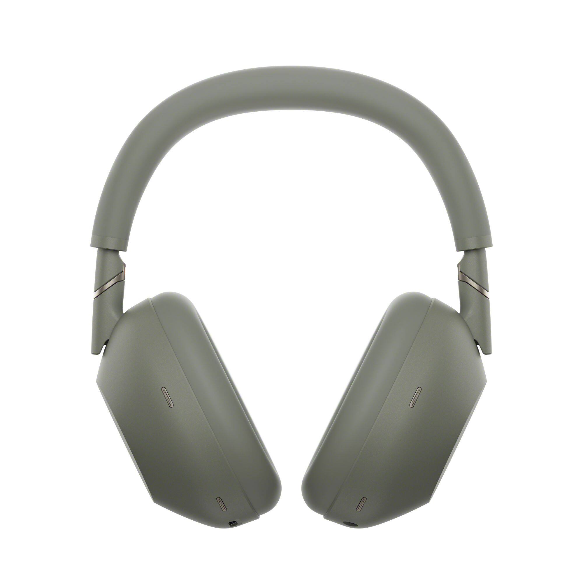 Angle. Sony - WH-1000XM6- Best Wireless Noise Cancelling Headphones - Olive Gray.