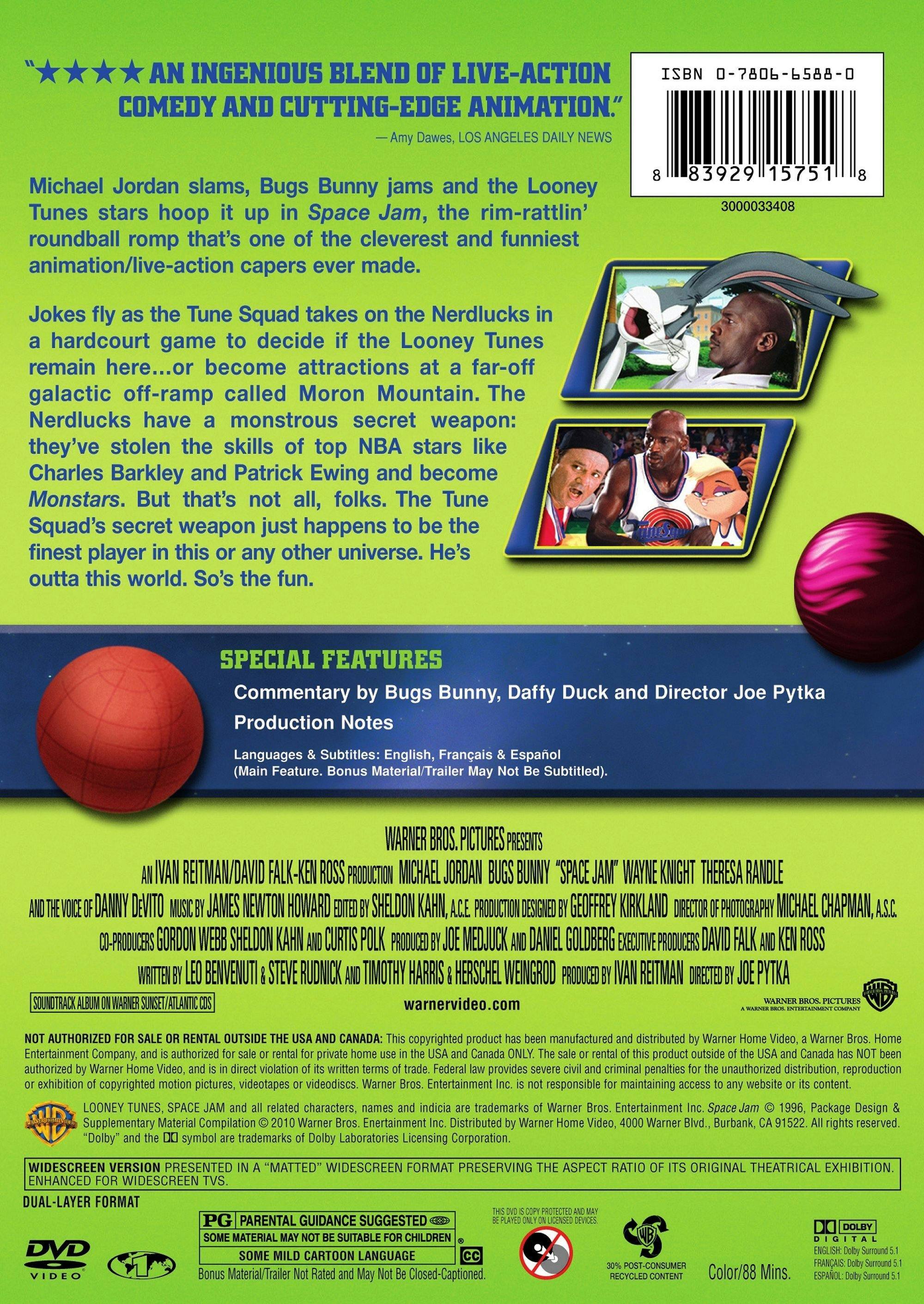 Angle. Space Jam (DVD New Box Art) [DVD].