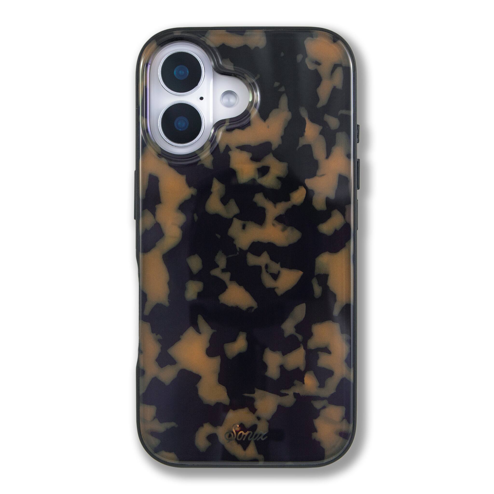 Front. Sonix - iPhone 16 Case Brown Tort - Brown.