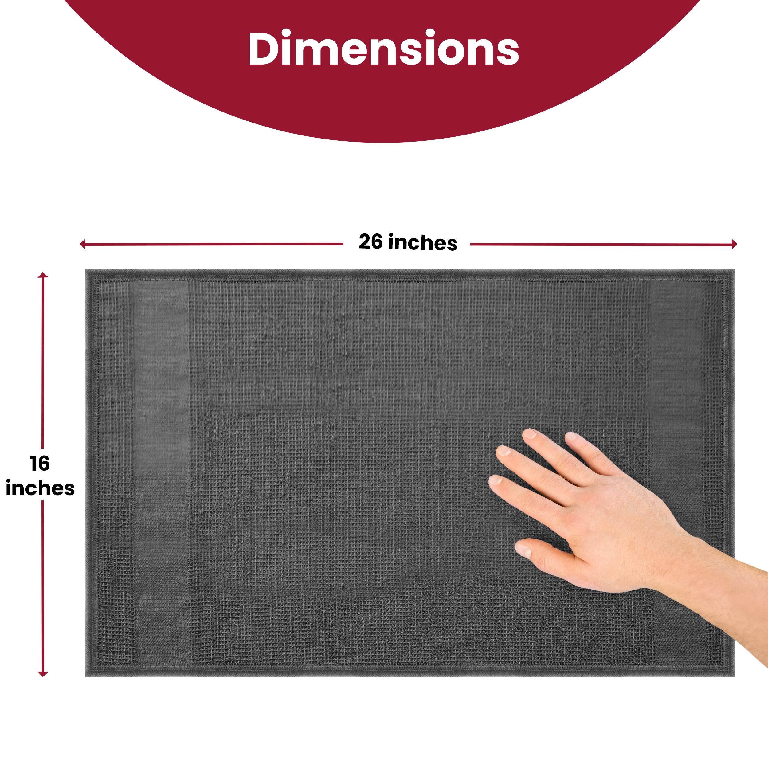 Dimensions: 26 inches x 16 inches