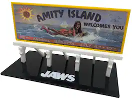 PopMarket - Jaws - Amity Island Billboard Scaled Prop Replica - COLLECTIBLES - Multicolor