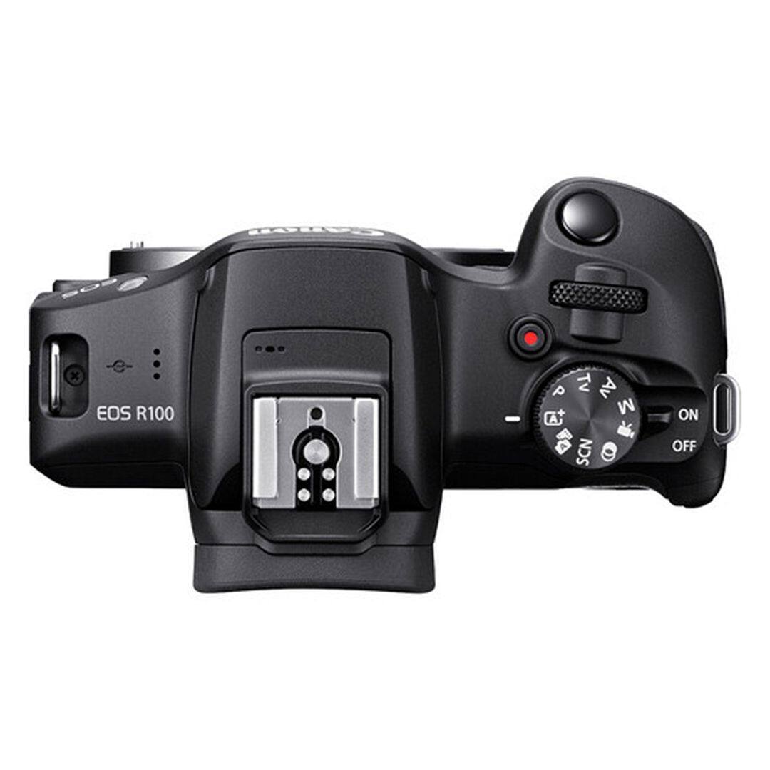 Bundle Canon EOS R100 Mirrorless Camera with 18 45mm Lens + 32GB