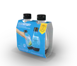 SodaStream - DWS .5L Bottle (2-Pack) - Black