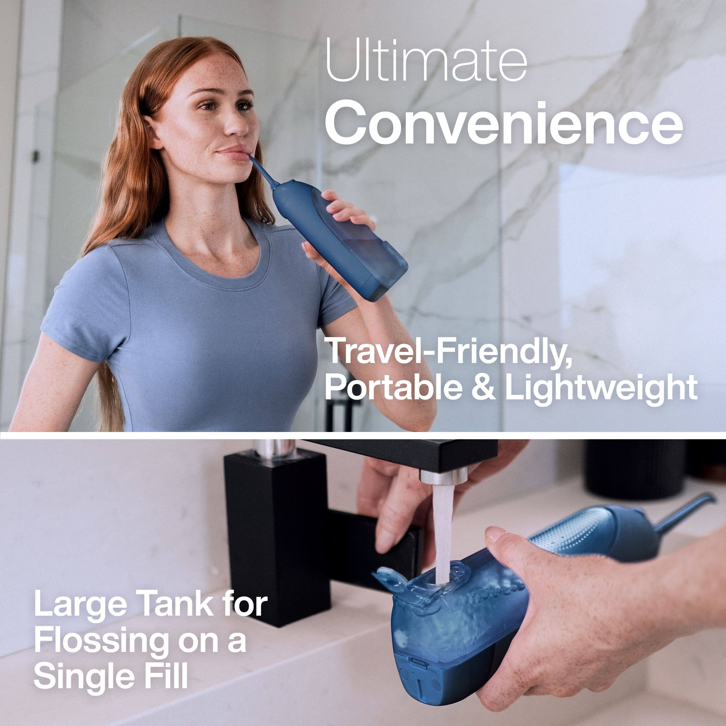 Ultimate Convenience: Travel-Friendly, Portable & Lightweight Large Tank for Flossing on a Single Fill