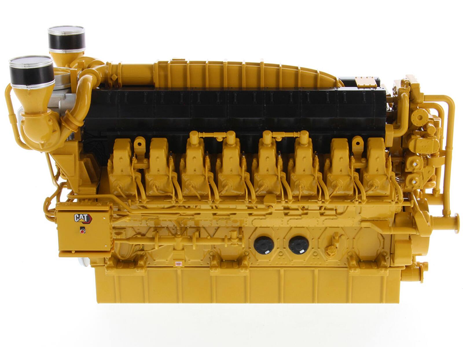 Angle. Diecast Masters - CAT Caterpillar G3616 Gas Compression Engine "High Line" Series 1/25 Diecast Model by Diecast Masters - Yellow .