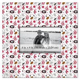 Fan Creations - Georgia Bulldogs 10'' x 10'' Floral Pattern Frame - Multicolor