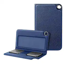 Stock Preferred - Protective PU Leather Case for AliveCor KardiaMobile - Navy