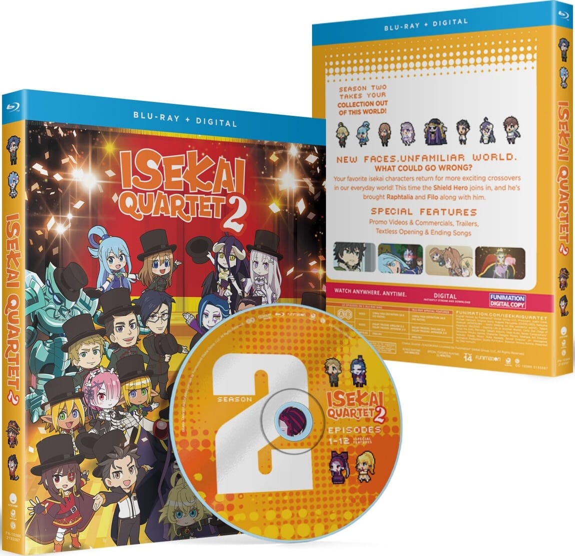 Front. Isekai Quartet: Season 2 (Blu-ray + Digital).
