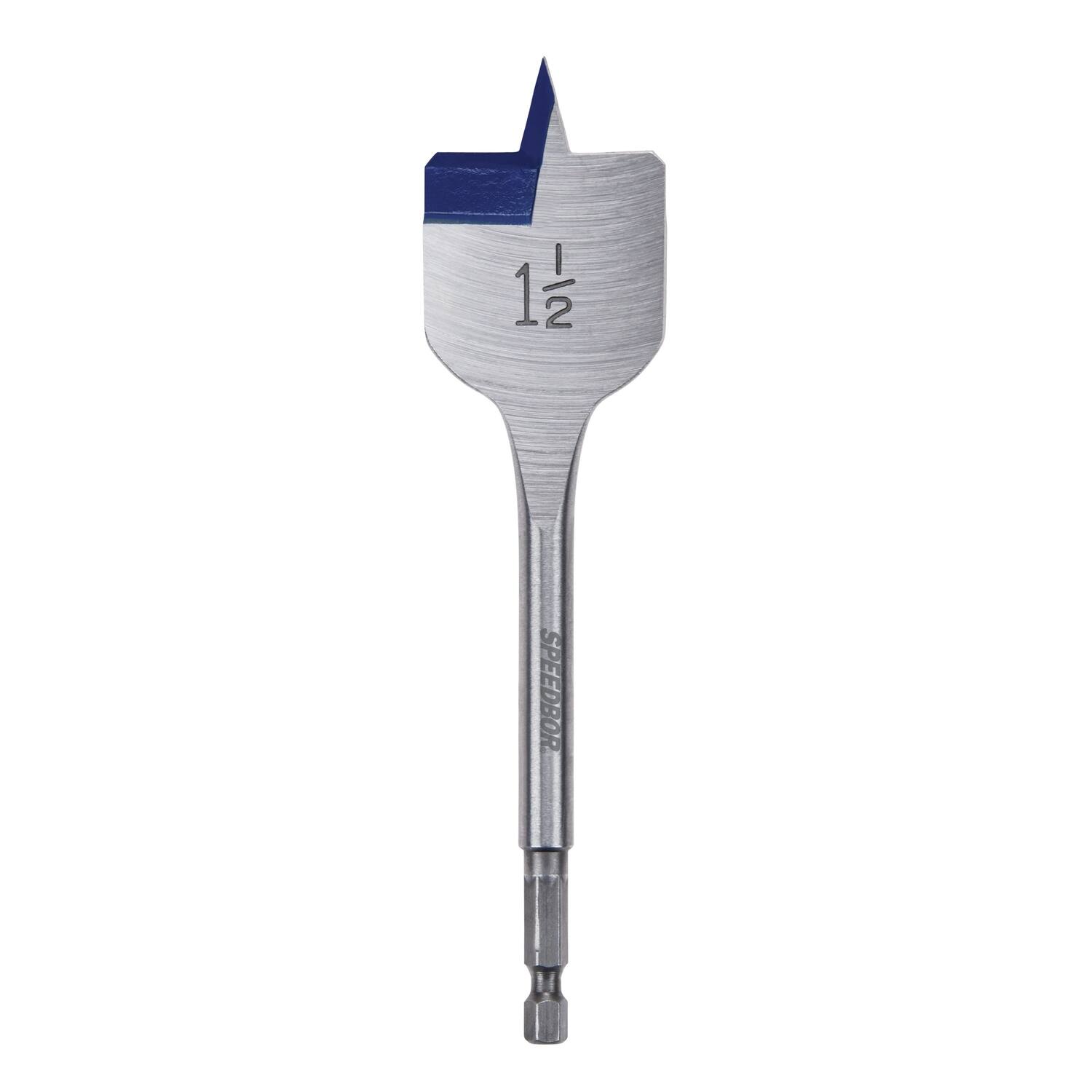 Front. Irwin - Irwin Speedbor 1-1/2 in. X 6 in. L Carbon Steel Wood Boring Bit Hex Shank 1 pc.