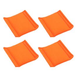 Unique Bargains - 4pcs Camera Bag Divider, 4.92x5.51x0.71in, Shockproof Padding Insert for Lens Case, Travel Photography - Orange
