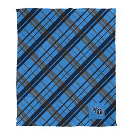 Pegasus - Tennessee Titans 50" x 60" Dash Logo Patch Ultra Cozy Sherpa Blanket - Multicolor