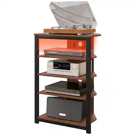 Homcom - TV Stand - Brown