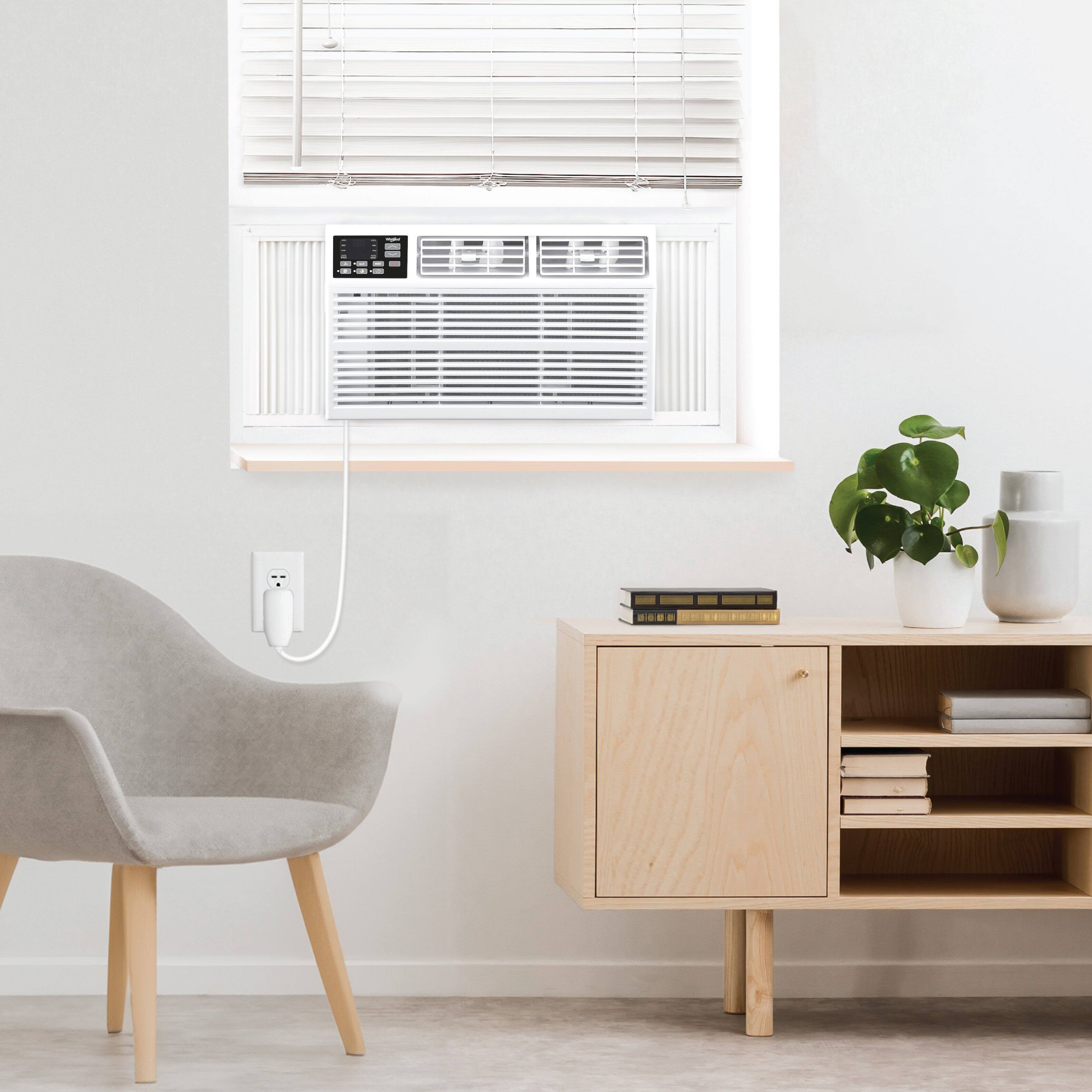 Alt View 5. Whirlpool - 1,500 Sq. Ft. 23,200 BTU 230V Window Mounted Air Conditioner with Supplemental Heat - White.