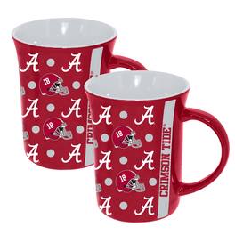 The Memory Company - Alabama Crimson Tide 2-Pack 15oz. Line Up Ceramic Mugs - Multicolor