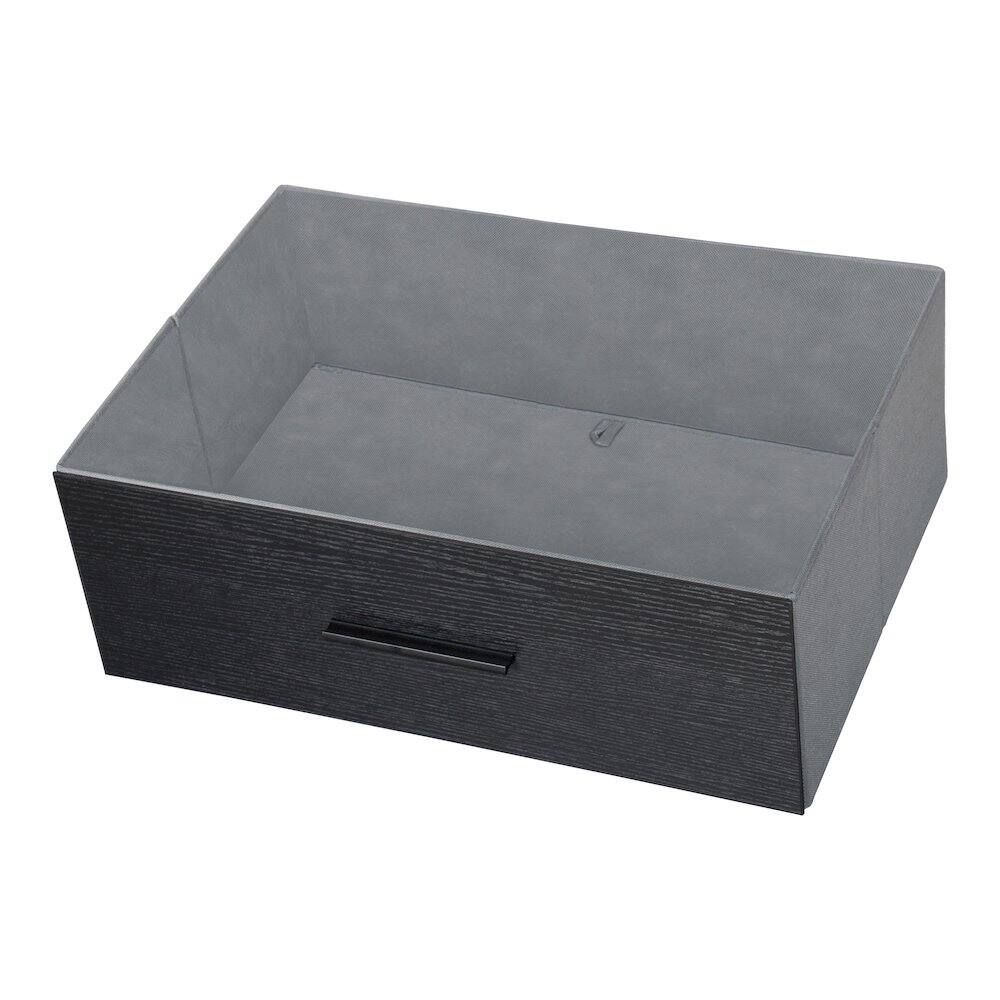 Alt View 5. Techni Home - 5-Drawer Dresser with Large Fabric Drawers, Black - Black.