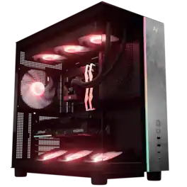 Andromeda Insights - AI AMD V3 Elite Pro Gaming PC RX 9070XT 16GB | Intel Core Ultra 7 265KF (5.5 GHz Boost) | 32GB DDR5 6000 | 2TB Gen4 SSD - Black